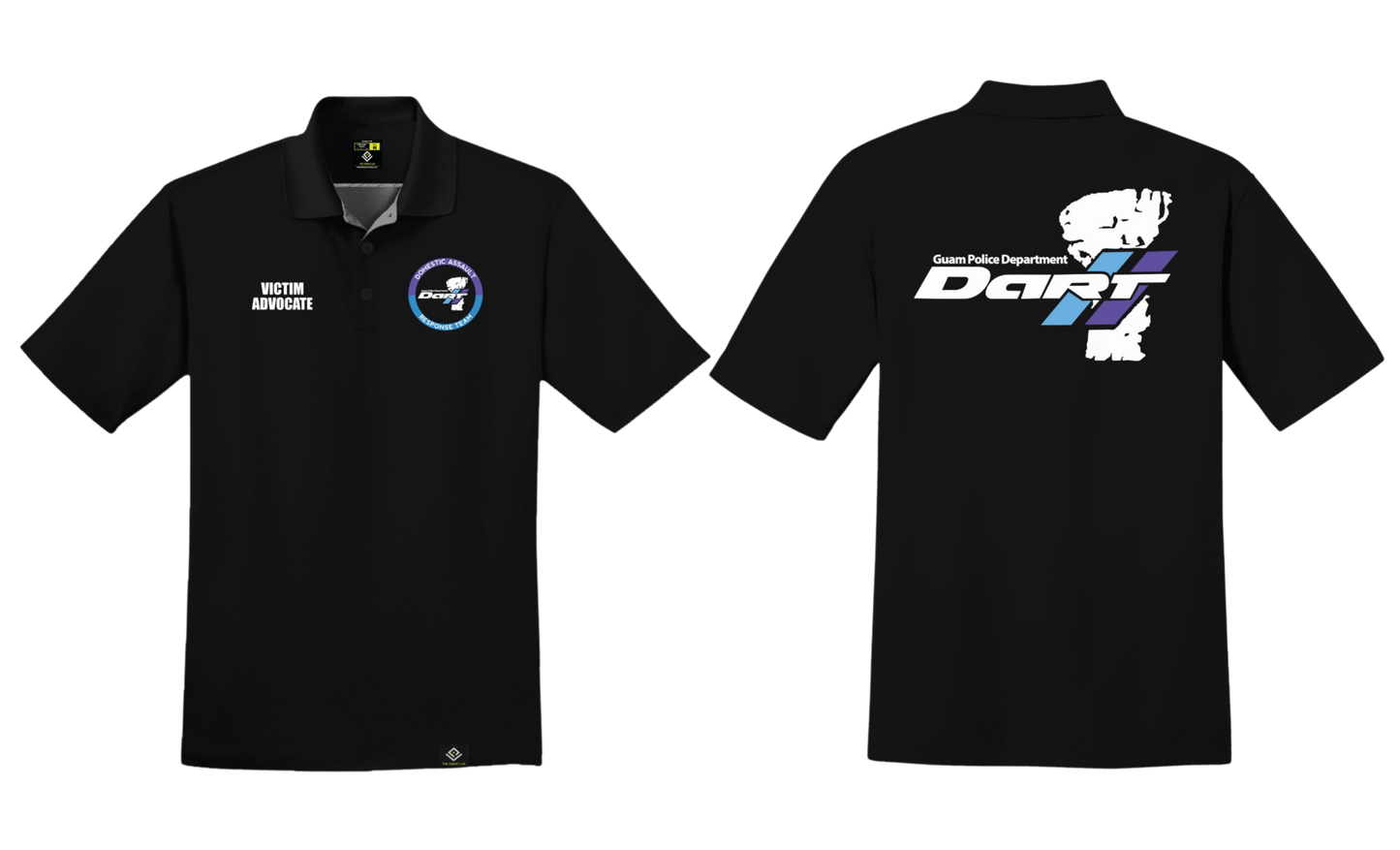 DOMESTIC ASSAULT Sublimated Men's Polo Shirt (Black)