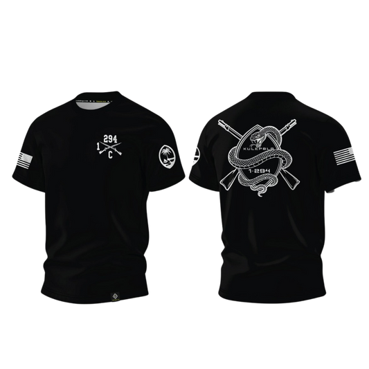 CHARLIE COMPANY - GUAM NATIONAL GUARD Sublimated T-shirt (Black)