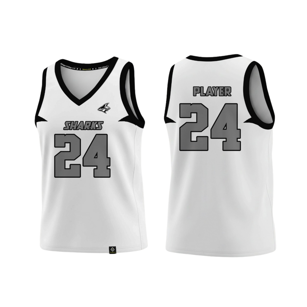 SIMON SANCHEZ FOOTBALL Sublimated Men's Tank Top (Black & White)
