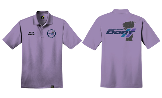 DOMESTIC ASSAULT Sublimated Men's Polo Shirt (Light Purple)